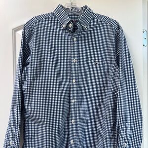 Vineyard Vines Blue Plaid Button Up Shirt, M